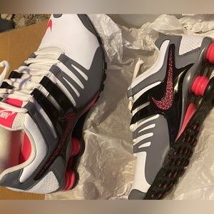 Brand new womans size 7.5 Nike shox. Only worn once on concrete $160. OBO…